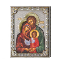 Ікона посріблена Valentі & Co Свята Родина (12 x 16 см) 85313.3LCOL