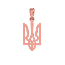 Підвісок Тризуб з червоного золота 3/1008