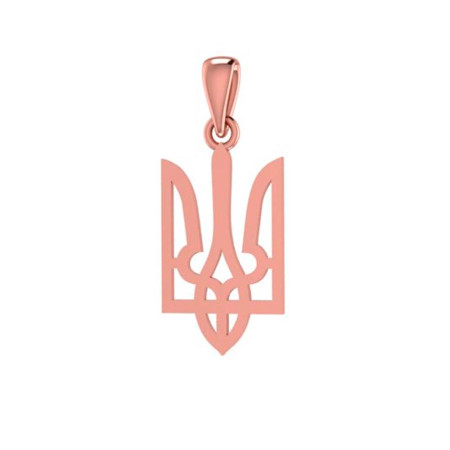 Підвісок Тризуб з червоного золота 3/1008