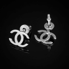 Сережки-пусети в білому золоті Chanel 2/1025/1