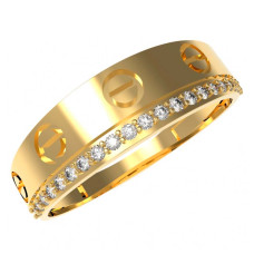 Золотое кольцо Cartier